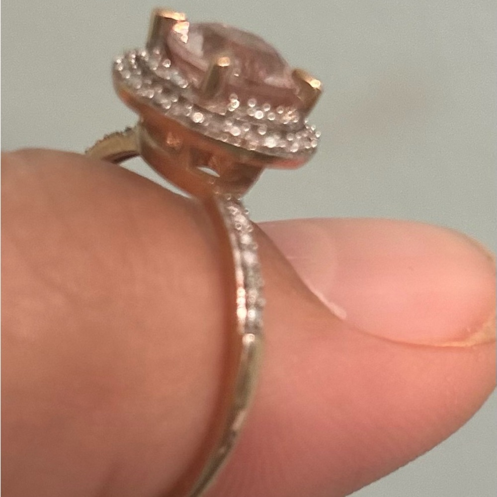 Morganite Diamond Ring - image 2